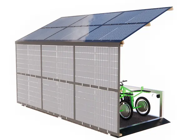 Bike ZED E-Port with handles & 8 solar panels