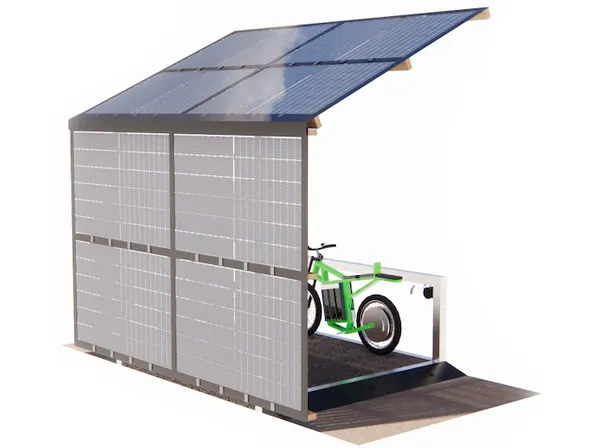 Bike ZED E-Port with long handles & 10 solar panels